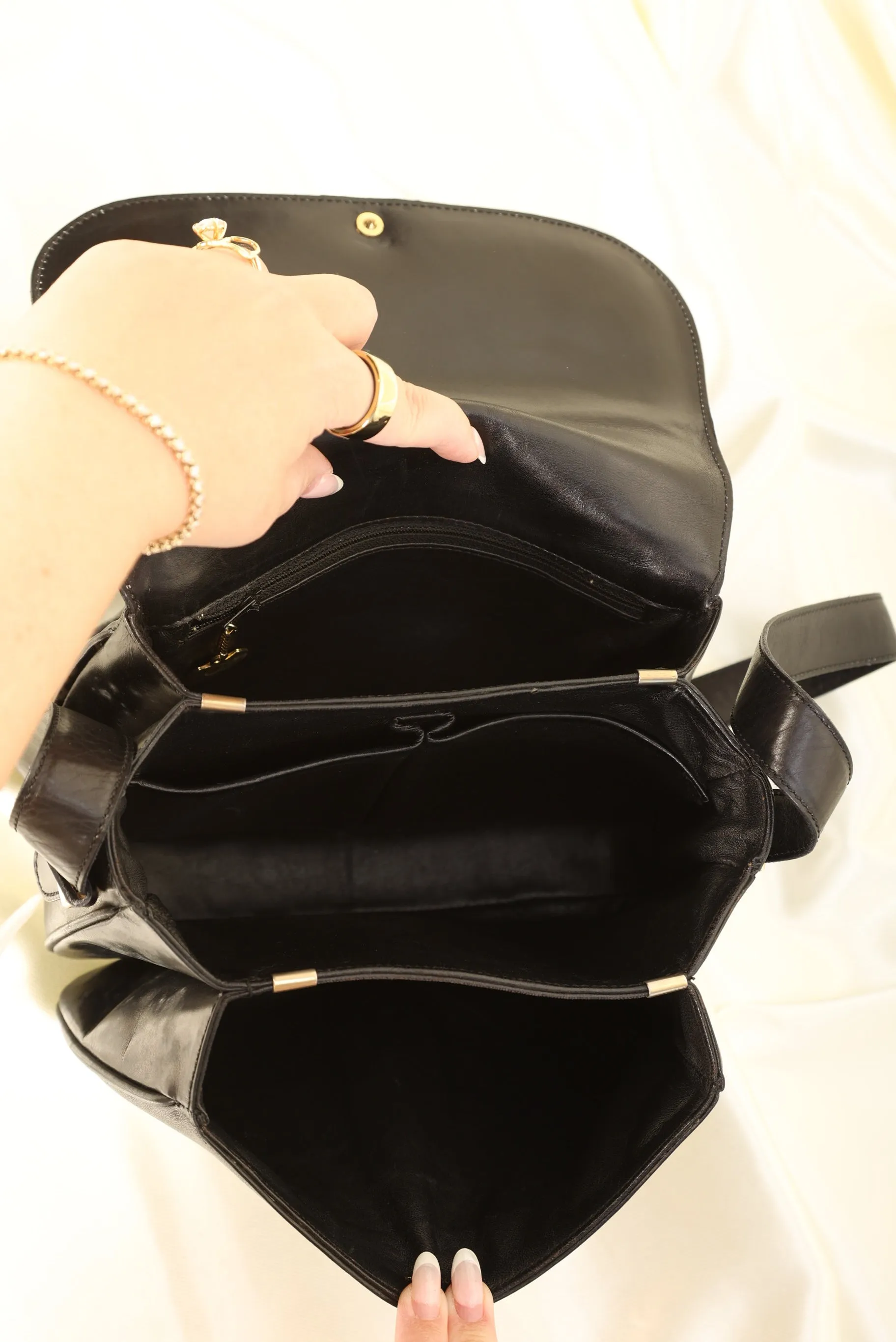 Celine Triomphe Boxcalf Shoulder Bag