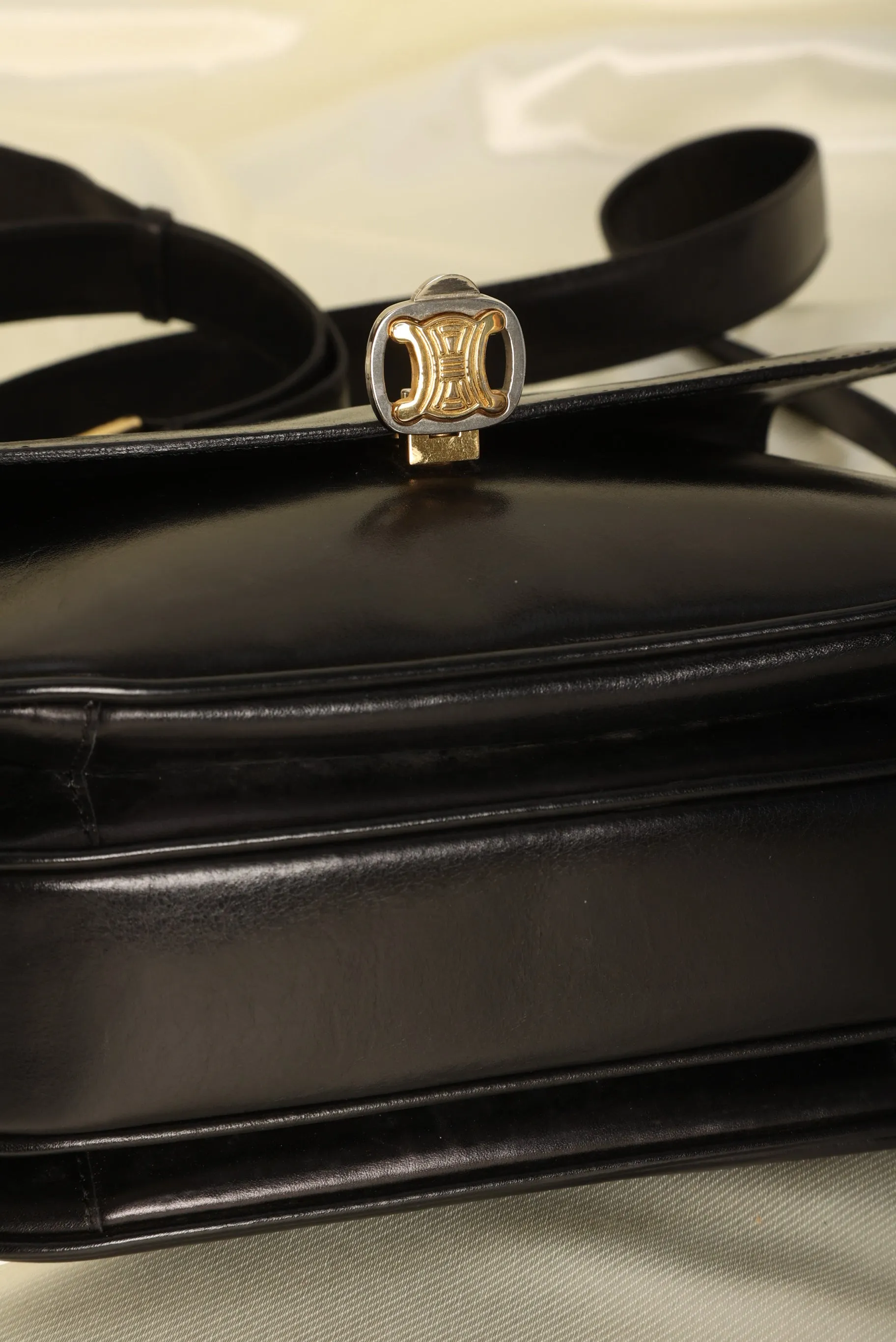 Celine Triomphe Boxcalf Shoulder Bag