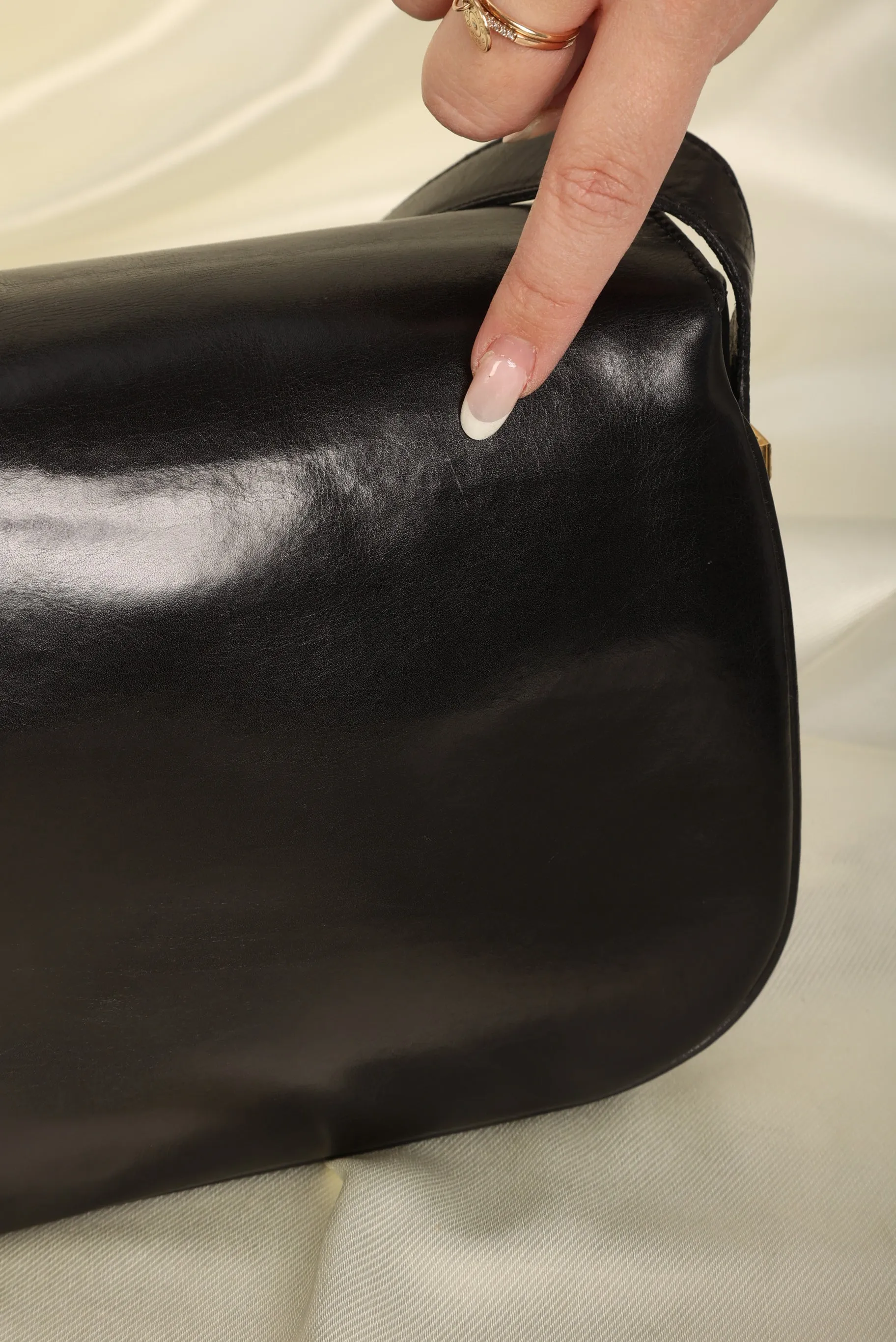 Celine Triomphe Boxcalf Shoulder Bag