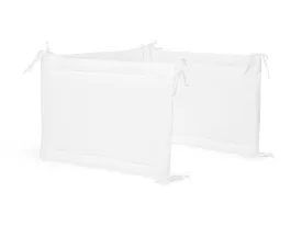Cot Bumper white 180 x40 cm White