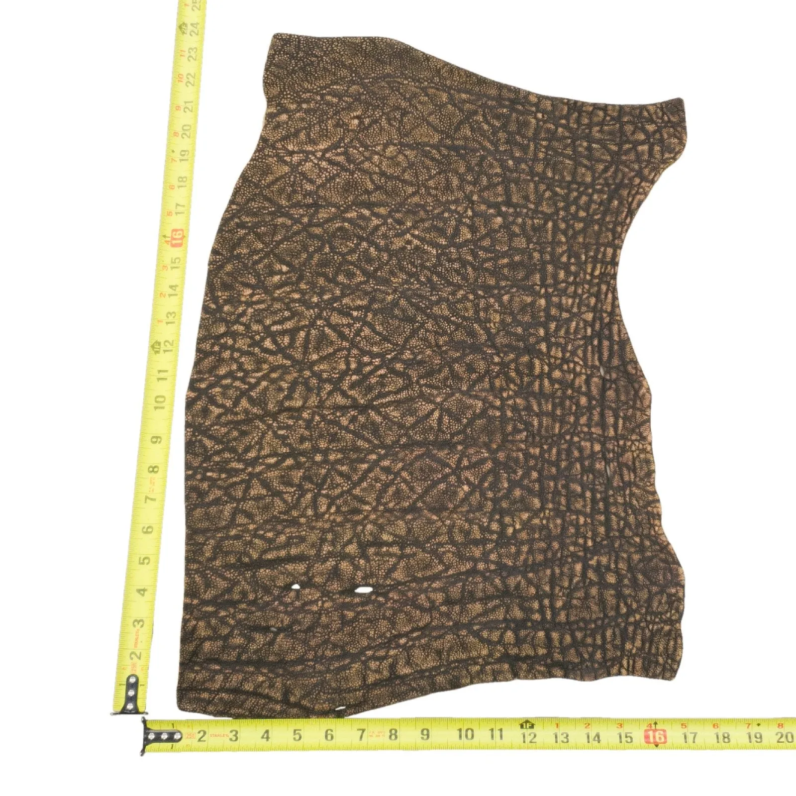 Genuine Elephant Leather Hides, Antique Saddle Safari Non-Stock, 4-5 oz, 1-4 Sq Ft