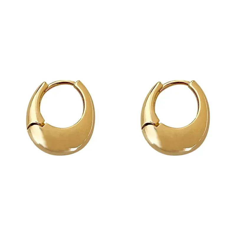 Silver Vintage Prevent Gift Trendy Round Allergy Gold Accessories Party Earring