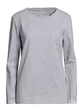 Women's Brand Logo Printed Top,Grey